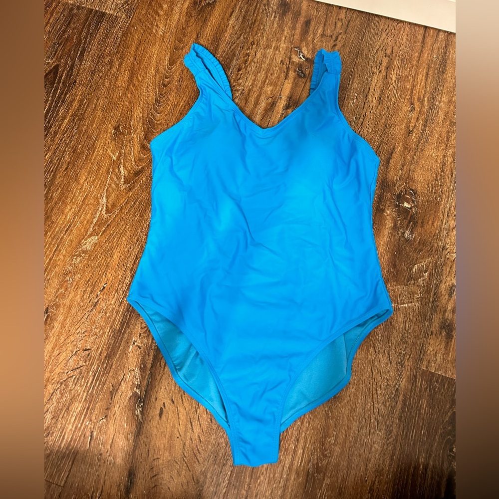 Minimalistic blue one piece